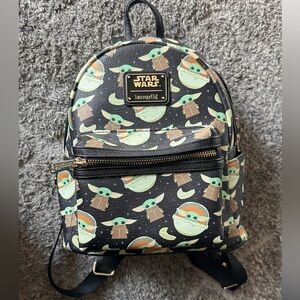 Loungefly Star Wars Grogu All Over Print Mini Backpack